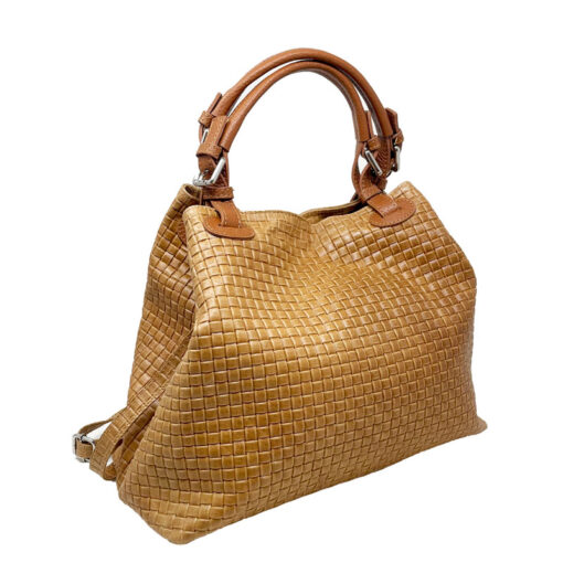 Borsa a Mano da Donna Pelle Intrecciata - Cortona 80047 - immagine 2