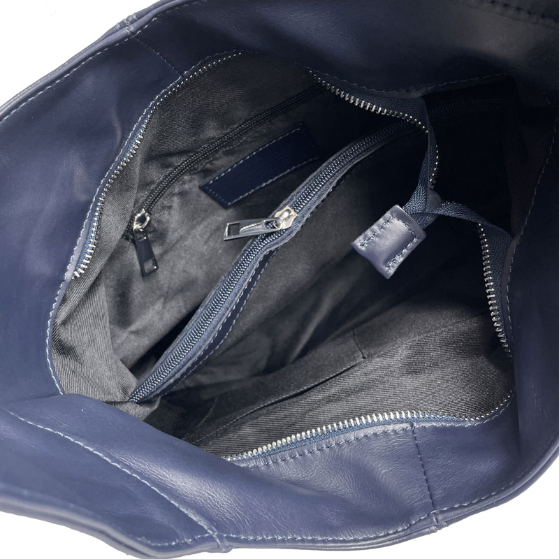 Borsa a spalla da donna in pelle - 41x55x12 cm - 6170 - immagine 5