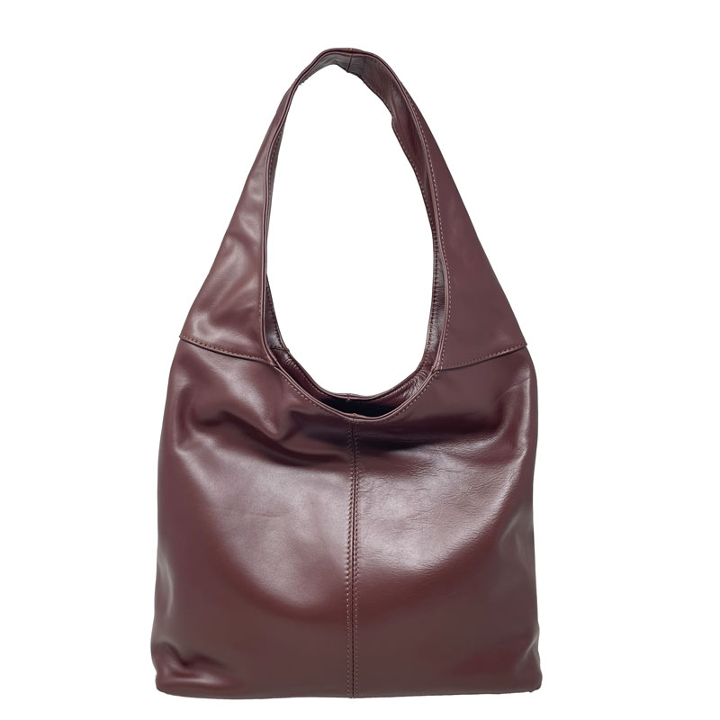 Borsa a spalla da donna in pelle - 41x55x12 cm - 6170 - immagine 4