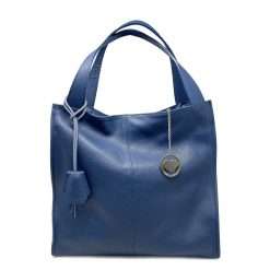 Chicca Borse CTM Borsa A Spalla Donna In Vera Pelle Made In Italy – D6170, Misure 41x55x12 Cm, Con Sacca Antipolvere