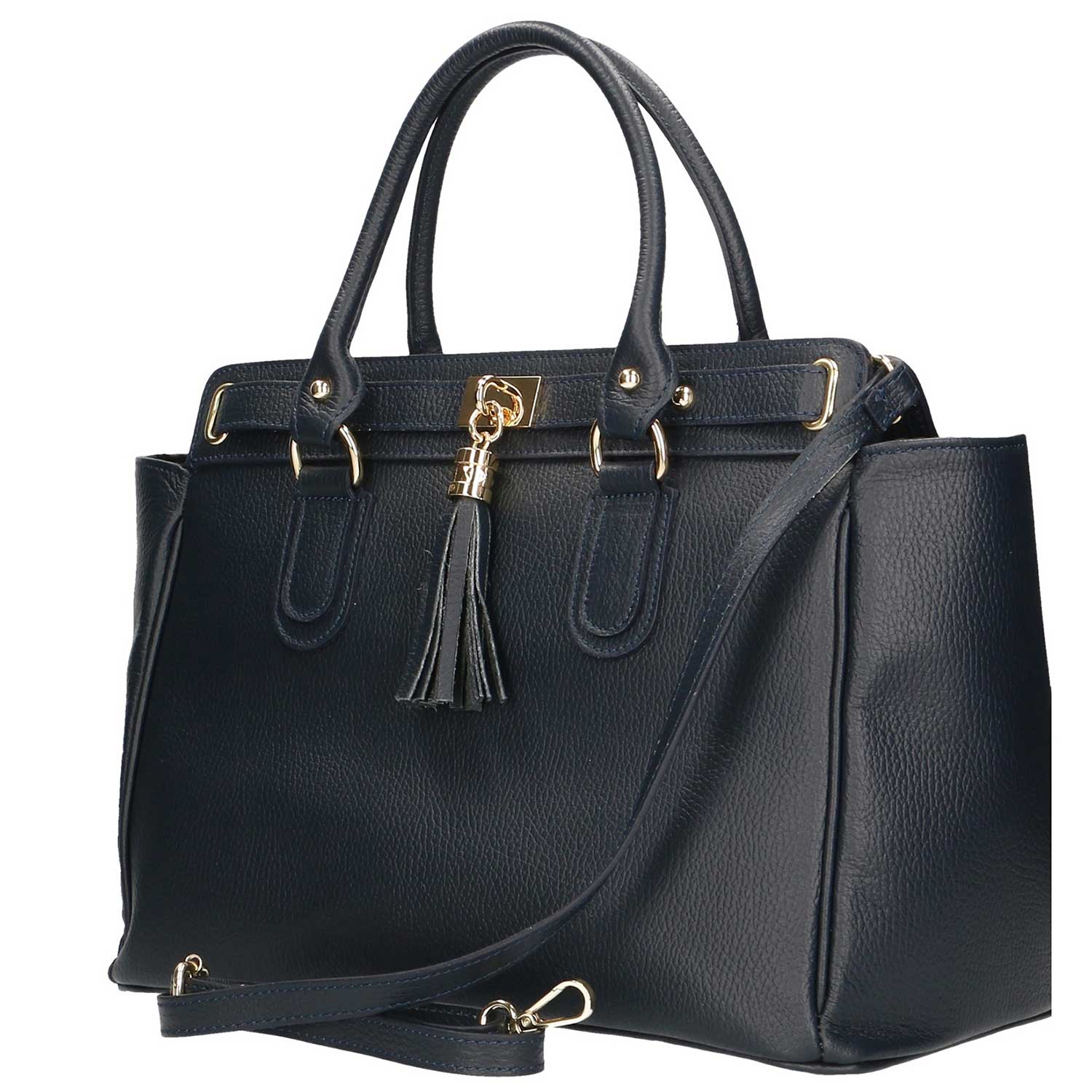 Borsa a Mano grande da Donna con con pendente in pelle - 80048. - immagine 2