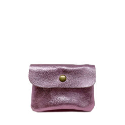 Porta carte K007 Rosa Metallico
