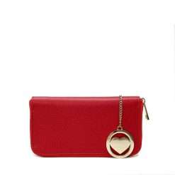 Portafoglio grande K004 Rosso