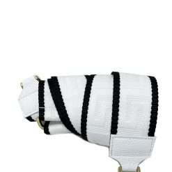 Tracolla TR01 Bianco - Nero Metallo Oro