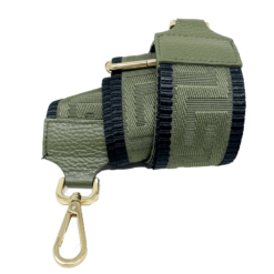 Tracolla TR01 Verde Oliva - Blu Metallo Oro