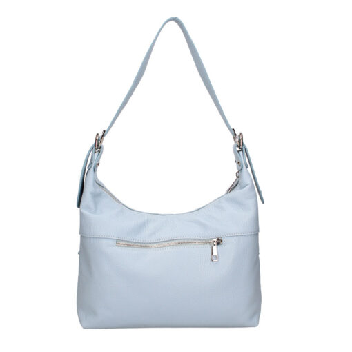 Borsa grande a spalla in pelle con fibbie - 7140. - immagine 3