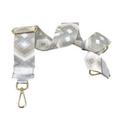 Tracolla TR01 Argento Rombi Metallo Oro