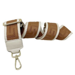 Tracolla TR01 Beige - Cuoio Metallo Oro