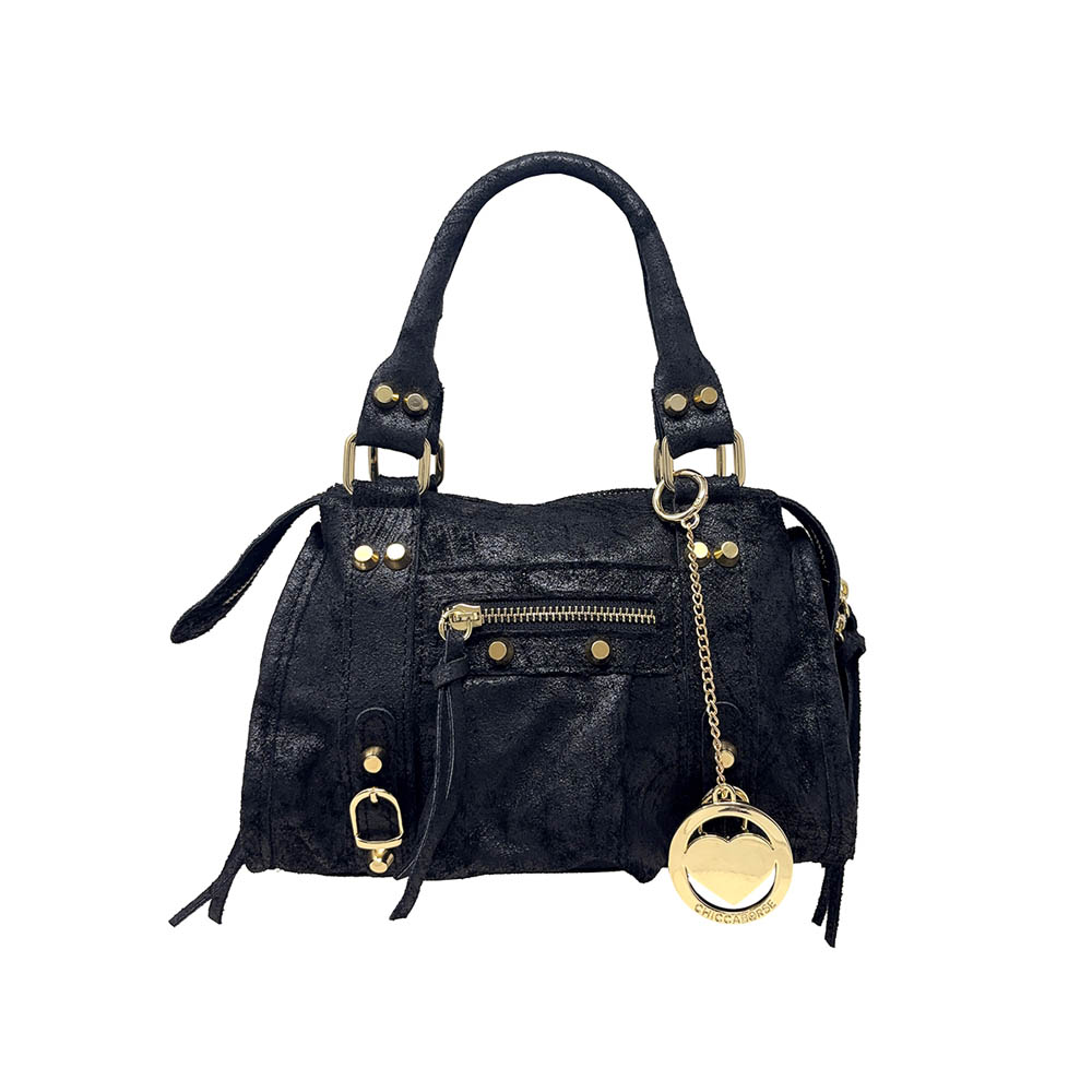 Borsa a Mano Piccola in Pelle Opaca con Borchie - ART. K072