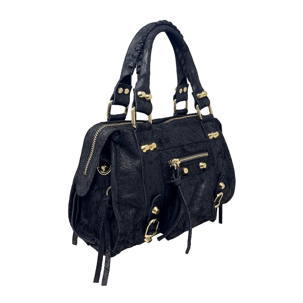 Borsa a Mano Piccola in Pelle Opaca con Borchie - ART. K072 - immagine 3