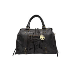 Borsa a mano grande in pelle spatolata con borchie - La Cleo grande - K073