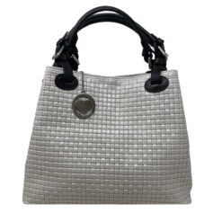 Borsa a Mano da Donna Pelle Intrecciata - Cortona 80047