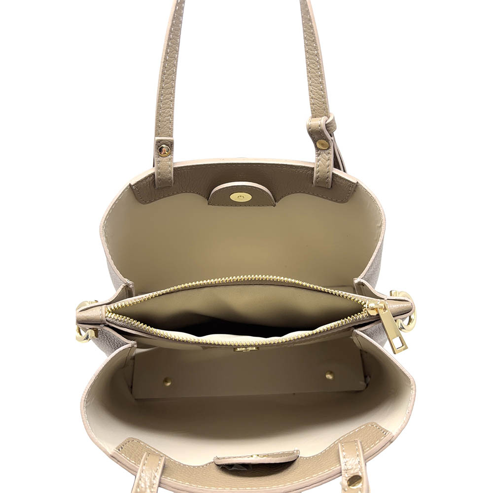 Borsa a Mano Elegante da Donna in Pelle Martellata con Tracolla - ART. K103 - immagine 5