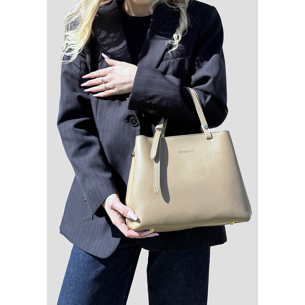 Borsa a Mano Elegante da Donna in Pelle Martellata con Tracolla - ART. K103 - immagine 6