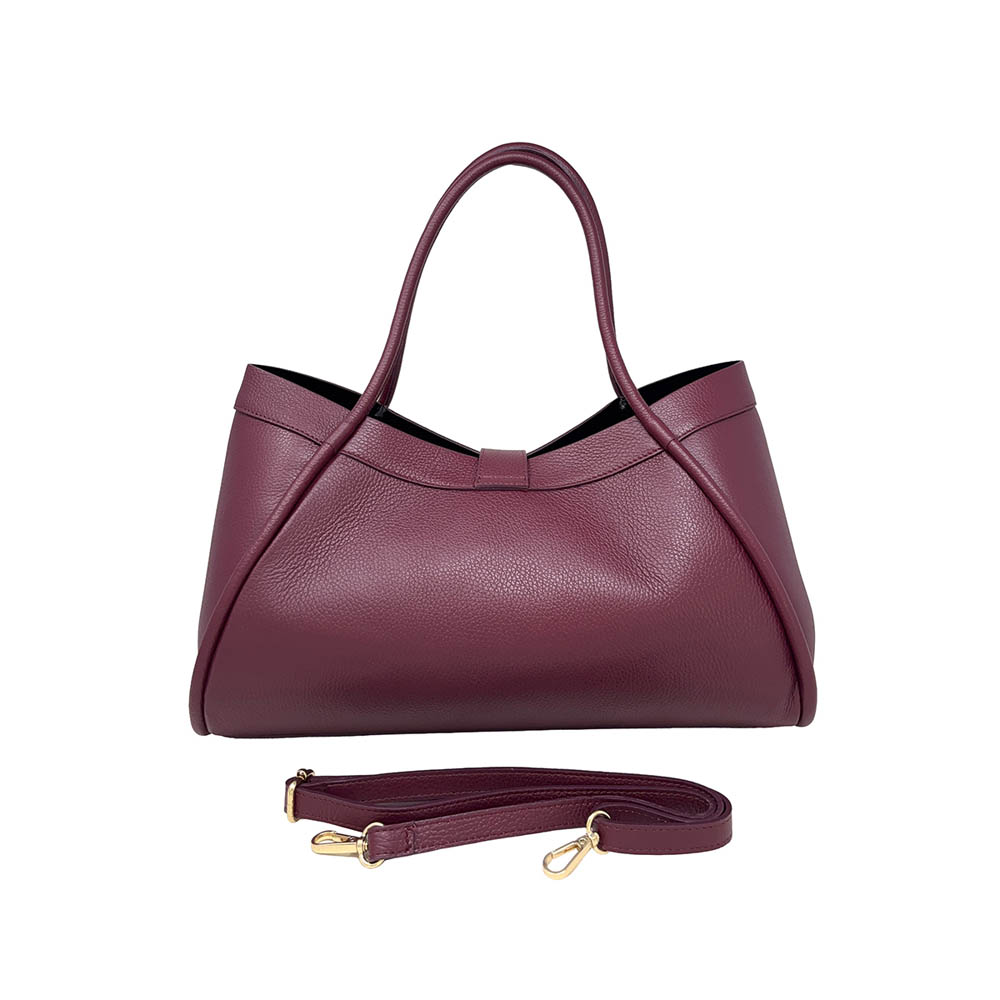 Borsa a Mano Elegante da Donna con Tracolla in Pelle Martellata - ART. K105 - immagine 3