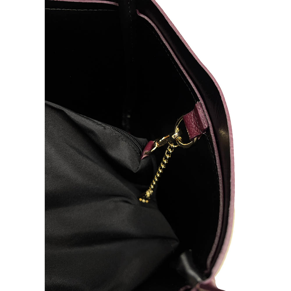 Borsa a Mano Elegante da Donna con Tracolla in Pelle Martellata - ART. K105 - immagine 6