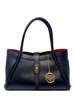 Borsa a Mano Elegante da Donna in Pelle Martellata - La Prisma Media - ART. K106