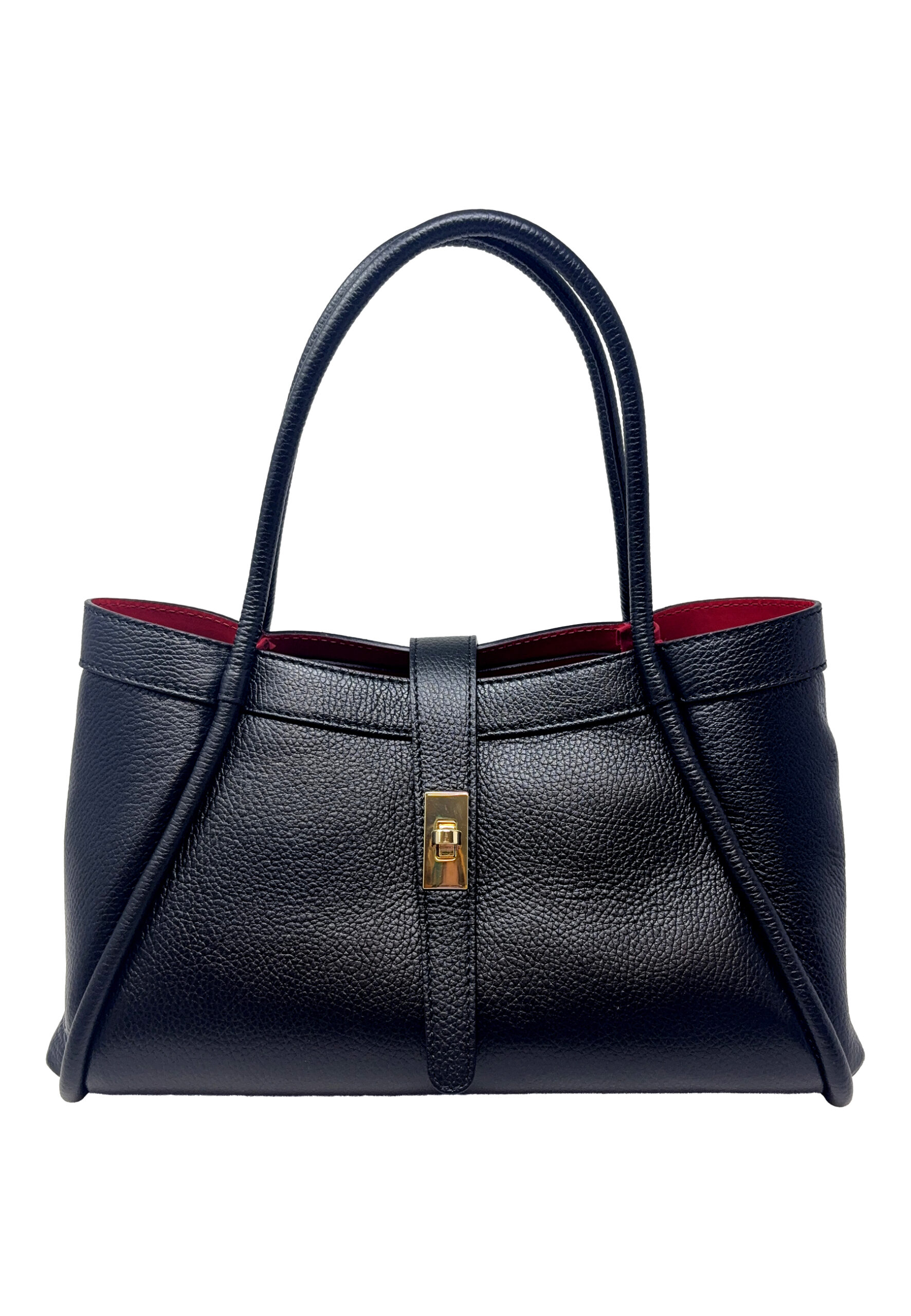 Borsa a Mano Elegante da Donna in Pelle Martellata - La Prisma Media - ART. K106 - immagine 2