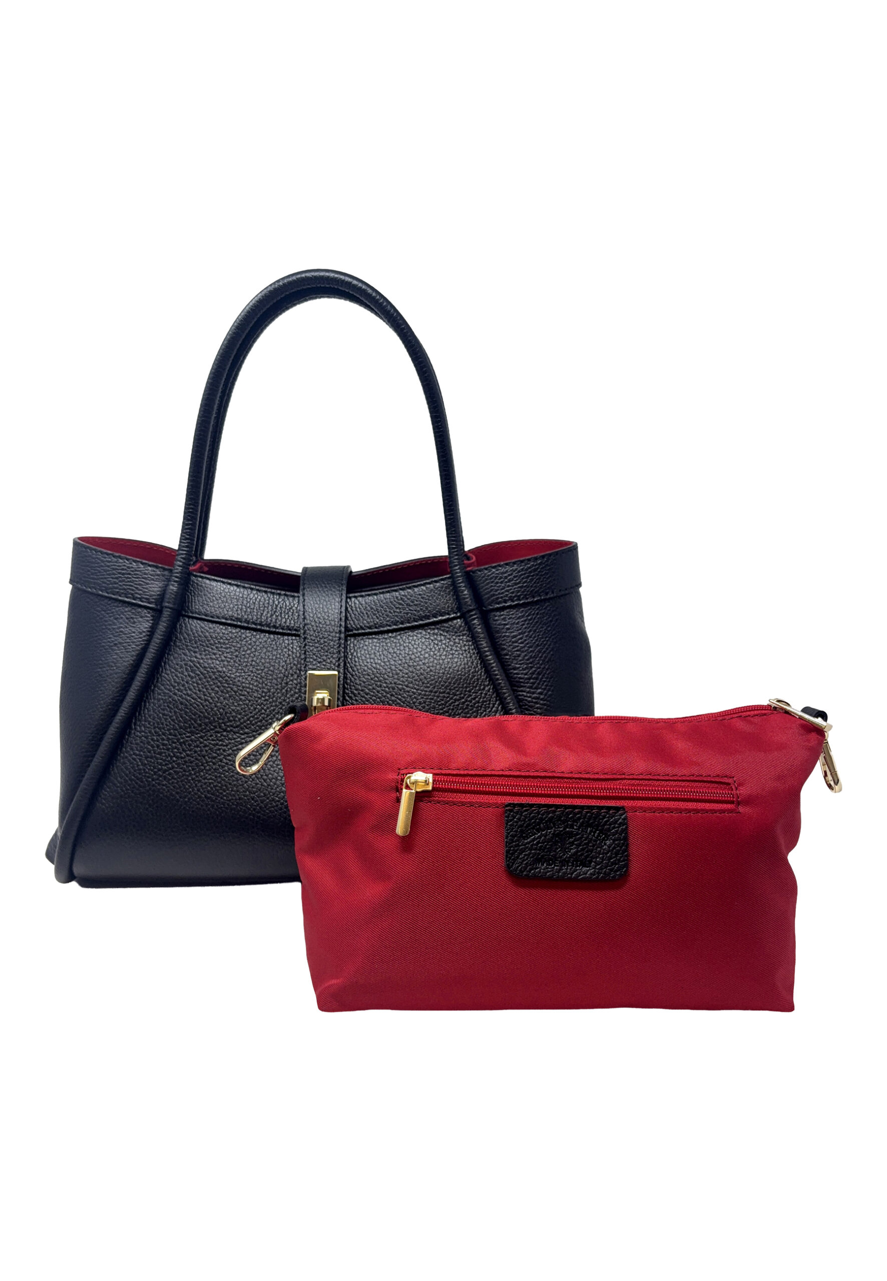 Borsa a Mano Elegante da Donna in Pelle Martellata - La Prisma Media - ART. K106 - immagine 6