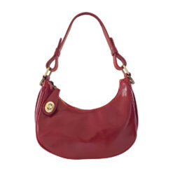 Borsa a Mano spalla o tracolla Donna in Vera Pelle Lucida Made in Italy - L'Isadora - art. KFAB002