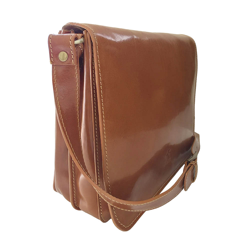 Borsa A Tracolla in Vera Pelle Lucida/Opaca Made in Italy - L'Elodie - art. KFAB006 - immagine 2