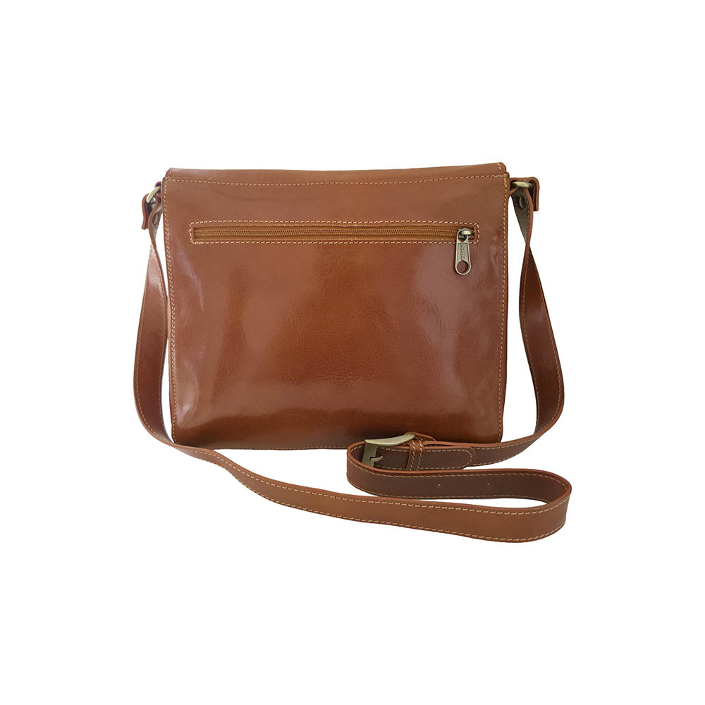 Borsa A Tracolla in Vera Pelle Lucida/Opaca Made in Italy - L'Elodie - art. KFAB006 - immagine 3