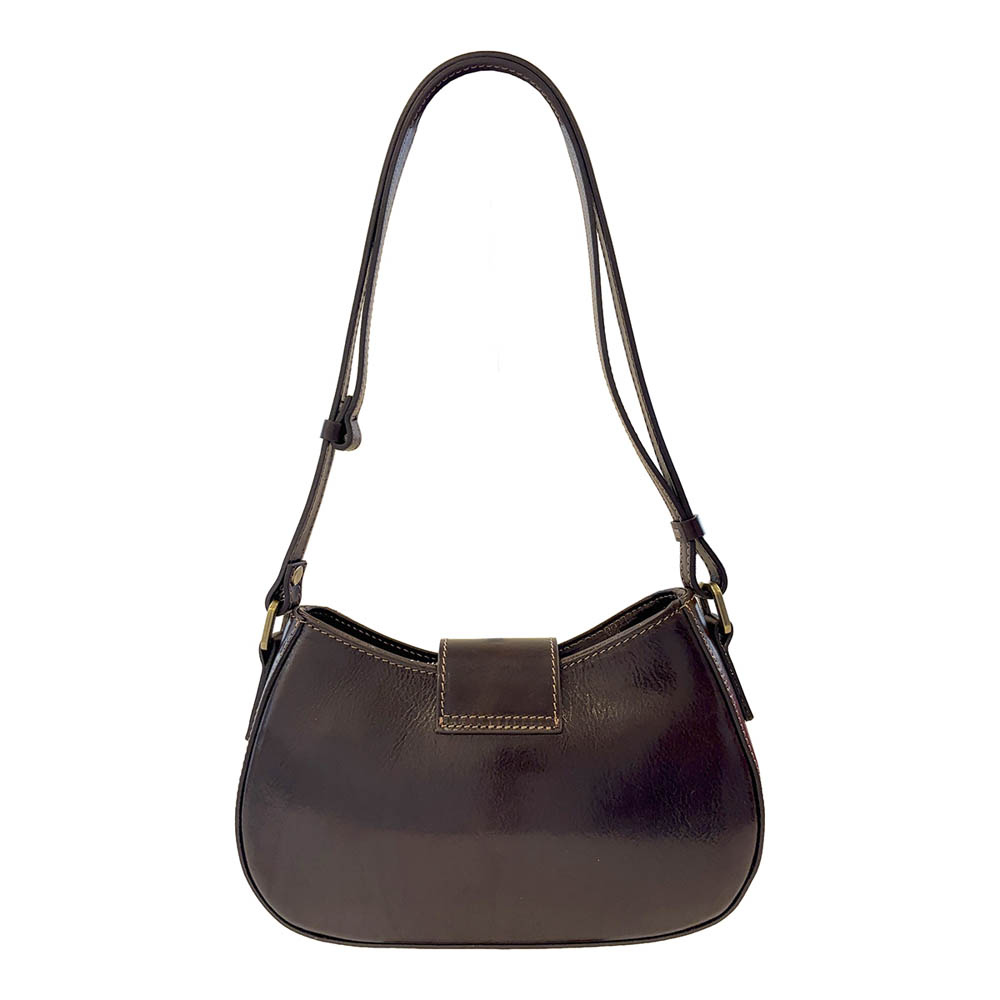 Borsa A Tracolla in Vera Pelle Lucida/Opaca Made in Italy - La Serafina - art. KFAB007 - immagine 3