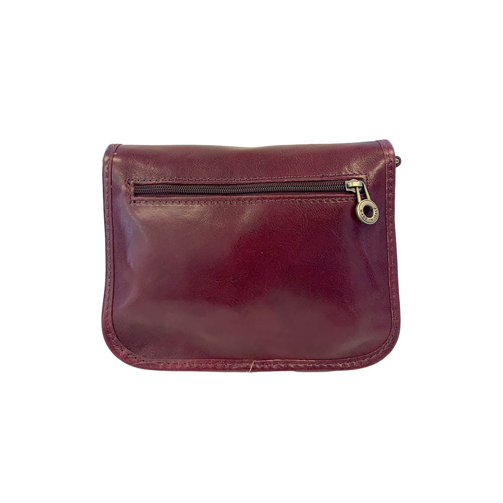 Borsa A Tracolla in Vera Pelle Lucida Made in Italy - L'Aurelia - art. KFAB010 - immagine 4