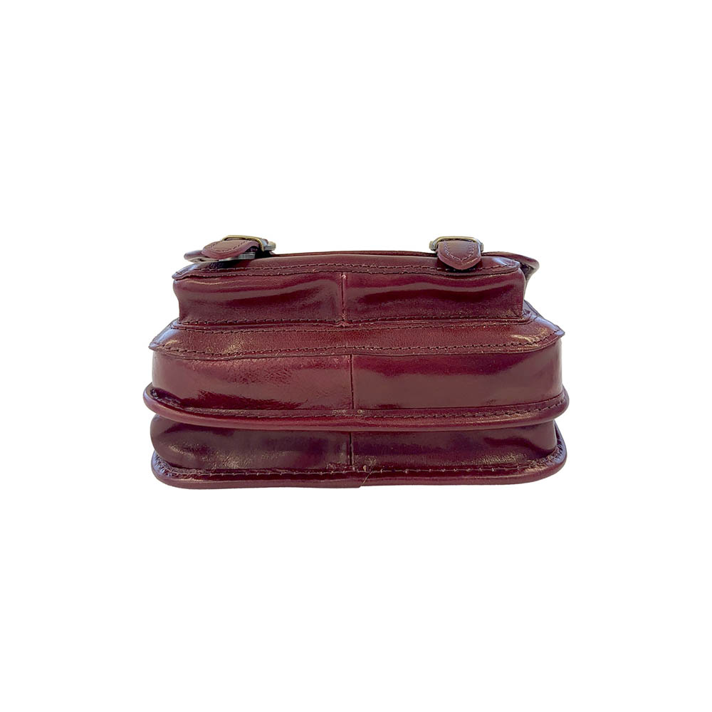 Borsa A Tracolla in Vera Pelle Lucida Made in Italy - L'Aurelia - art. KFAB010 - immagine 5