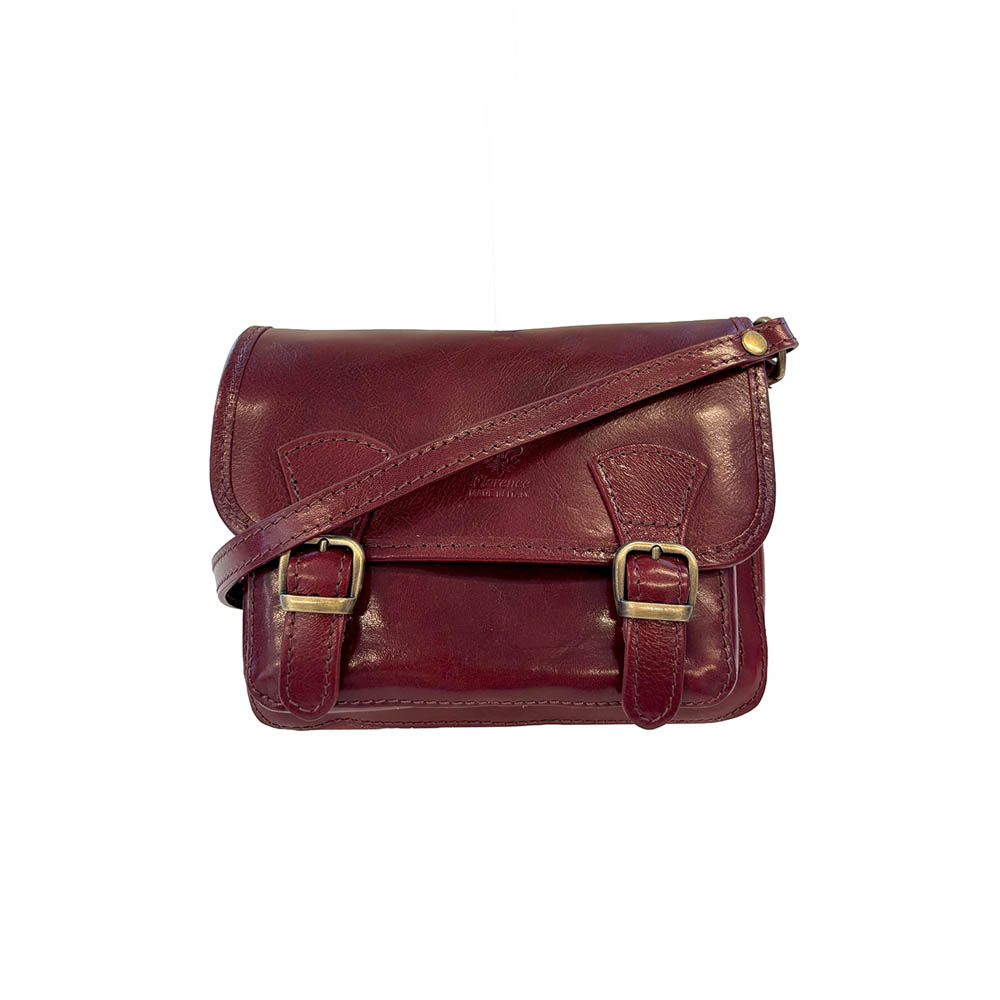 Borsa A Tracolla in Vera Pelle Lucida Made in Italy - L'Aurelia - art. KFAB010 - immagine 2