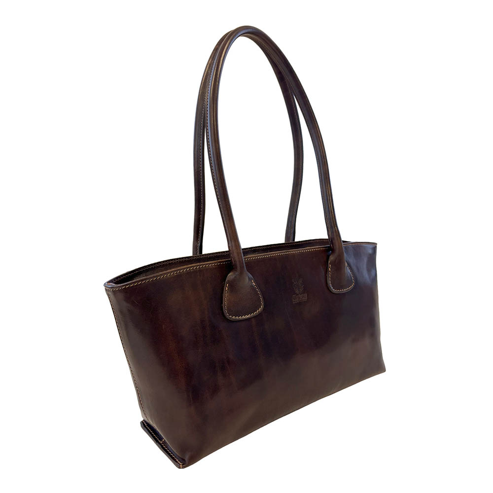 Borsa A Tracolla in Vera Pelle Lucida/Opaca Made in Italy - L'Olimpia - art. KFAB012 - immagine 2